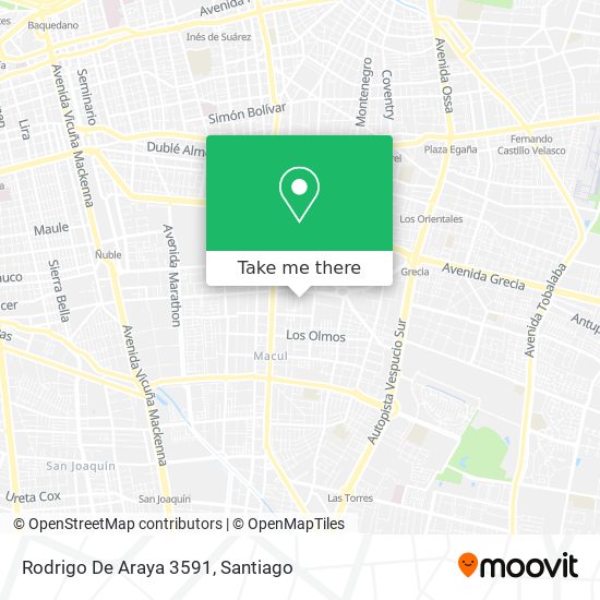 Rodrigo De Araya 3591 map