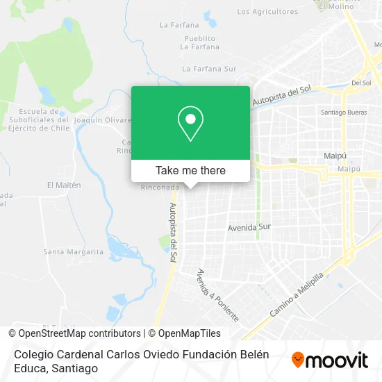 Colegio Cardenal Carlos Oviedo Fundación Belén Educa map