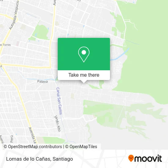 Lomas de lo Cañas map