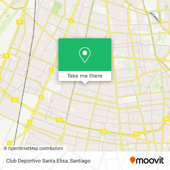 Mapa de Club Deportivo Santa Elisa