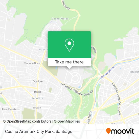 Casino Aramark City Park map