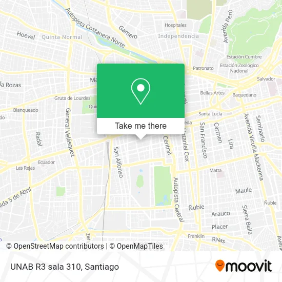 UNAB R3 sala 310 map