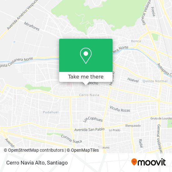 Cerro Navia Alto map