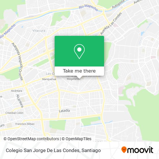 Colegio San Jorge De Las Condes map