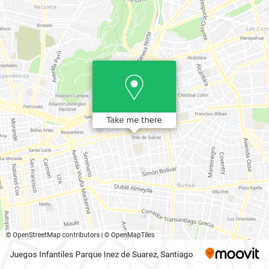 Juegos Infantiles Parque Inez de Suarez map