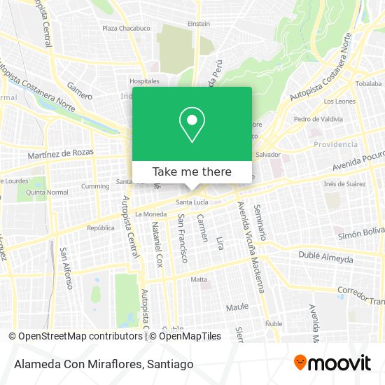 Alameda Con Miraflores map