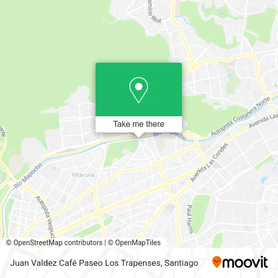 Juan Valdez Café Paseo Los Trapenses map