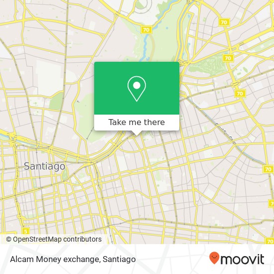 Mapa de Alcam Money exchange