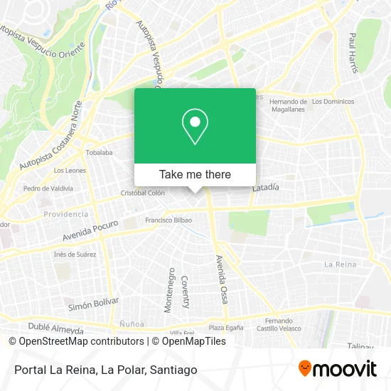 Portal La Reina, La Polar map