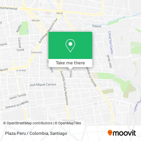 Plaza Peru / Colombia map