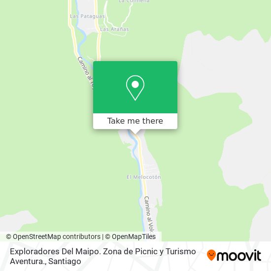 Exploradores Del Maipo. Zona de Picnic y Turismo Aventura. map