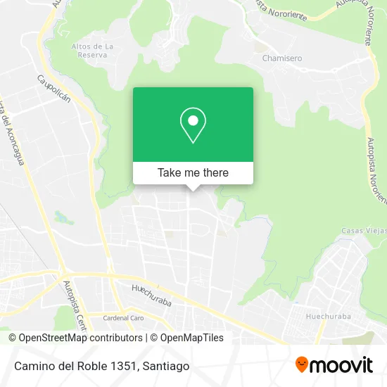 Mapa de Camino del Roble 1351