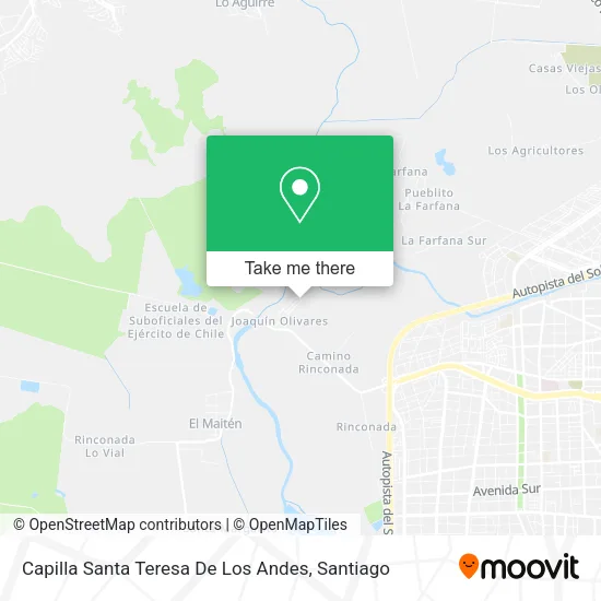 Capilla Santa Teresa De Los Andes map