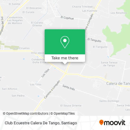 Club Ecuestre Calera De Tango map