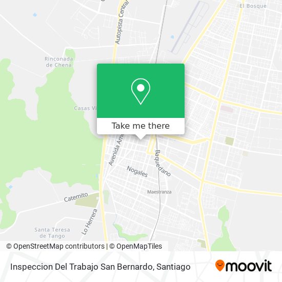 Inspeccion Del Trabajo San Bernardo map