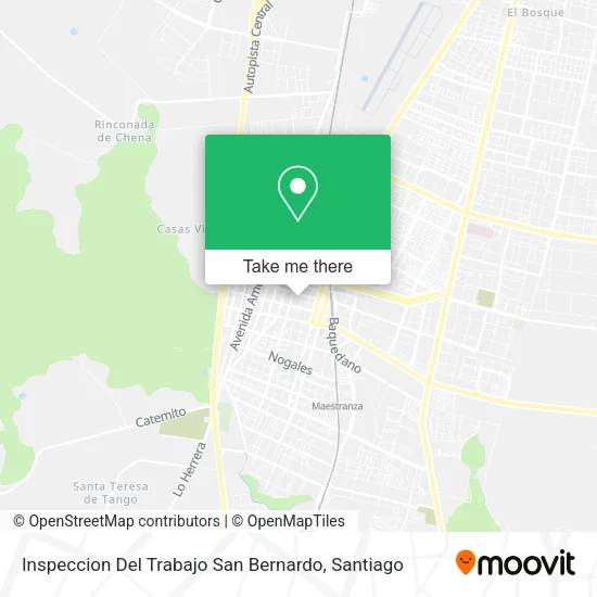 Mapa de Inspeccion Del Trabajo San Bernardo