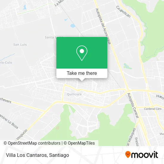 Villa Los Cantaros map