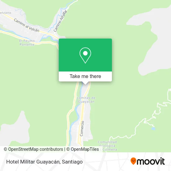 Hotel Militar Guayacán map