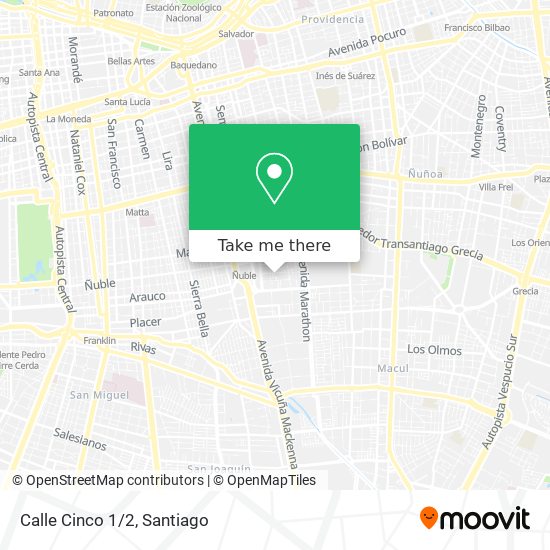 Calle Cinco 1/2 map