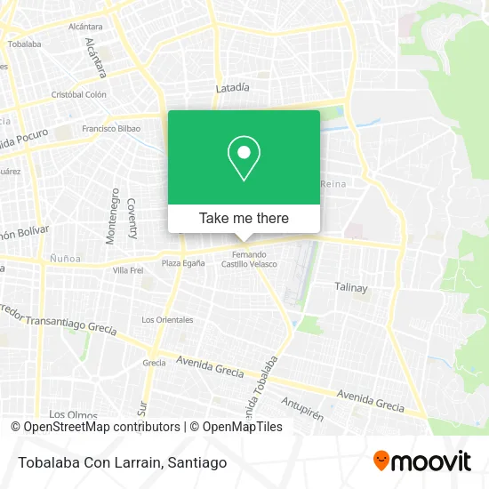 Tobalaba Con Larrain map