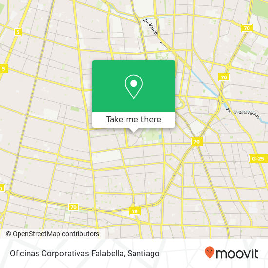 Oficinas Corporativas Falabella map