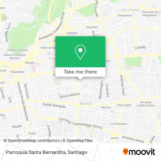 Parroquia Santa Bernardita map