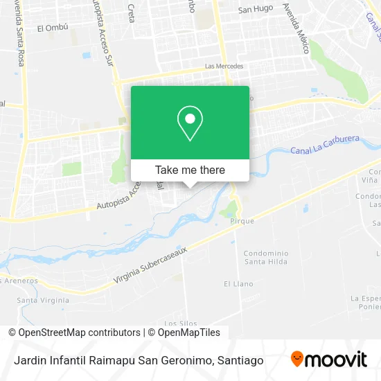Jardin Infantil Raimapu San Geronimo map