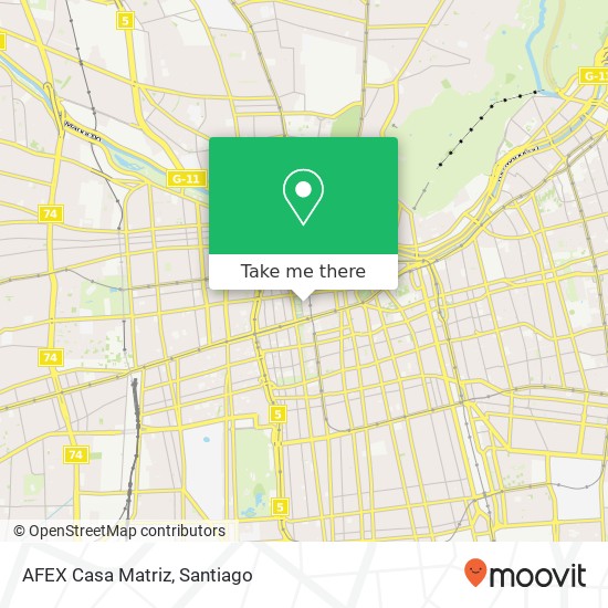 AFEX Casa Matriz map
