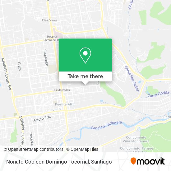 Nonato Coo con Domingo Tocornal map