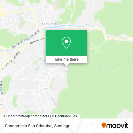 Condominio San Cristobal map