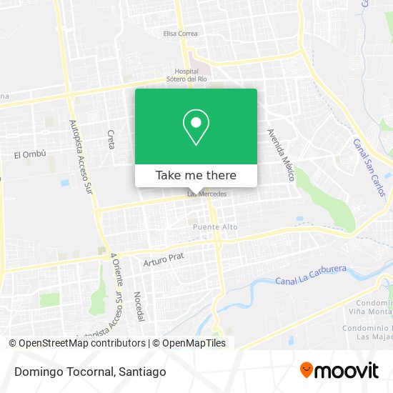 Domingo Tocornal map