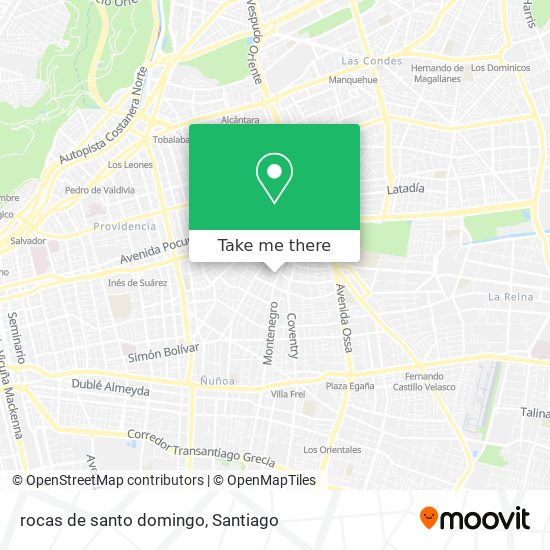 rocas de santo domingo map