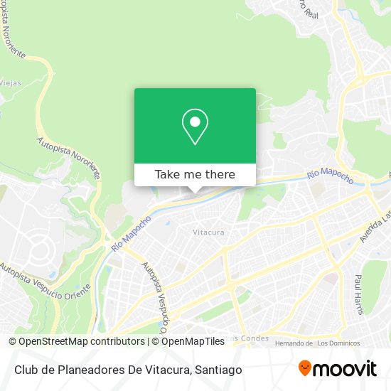 Club de Planeadores De Vitacura map