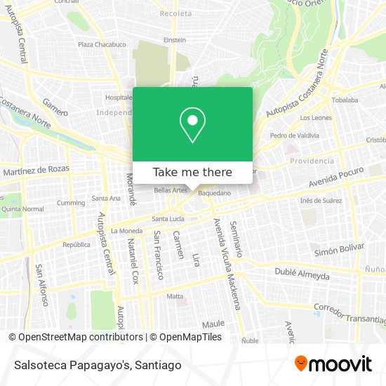 Salsoteca Papagayo's map