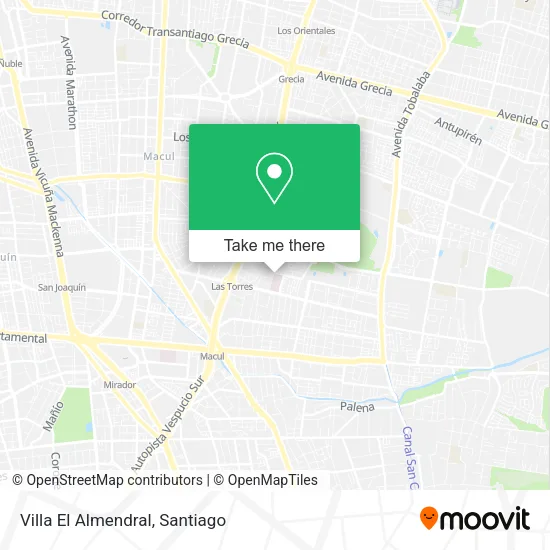 Villa El Almendral map