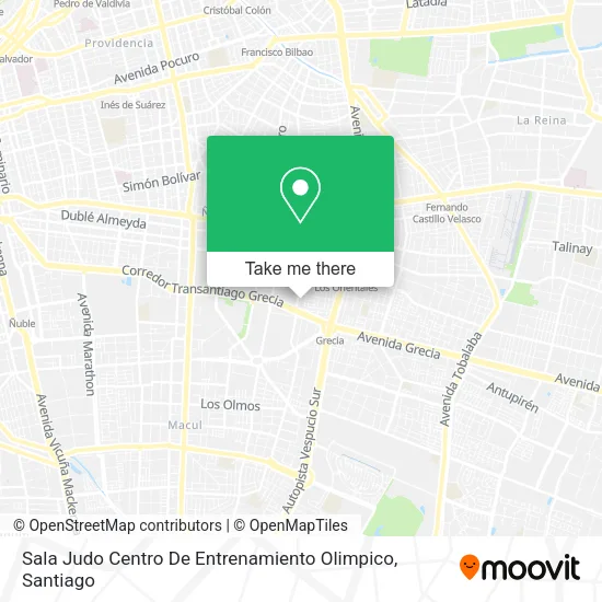 Sala Judo Centro De Entrenamiento Olimpico map