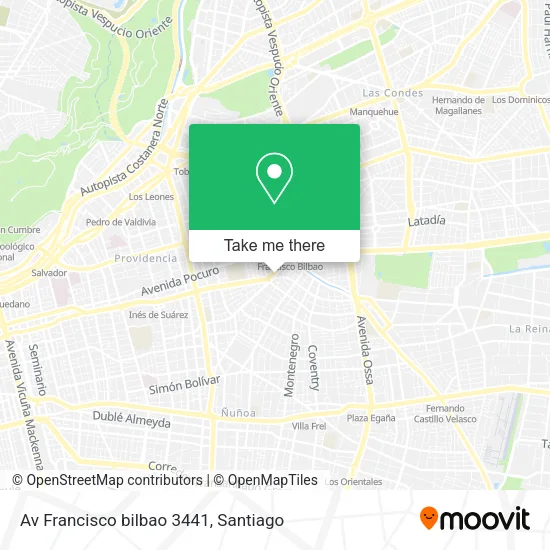 Av Francisco bilbao 3441 map