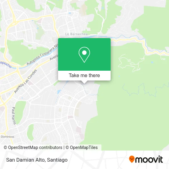 San Damian Alto map