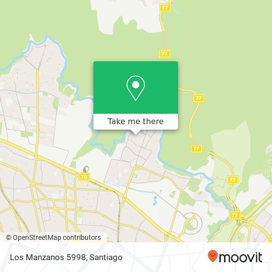 Los Manzanos 5998 map
