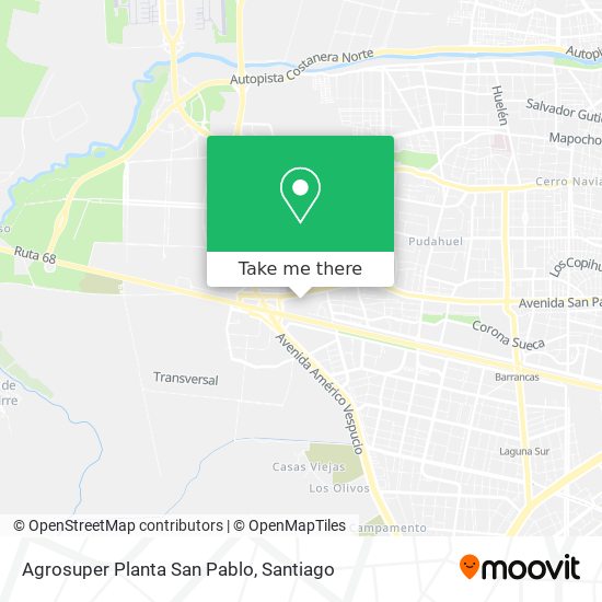 Agrosuper Planta San Pablo map