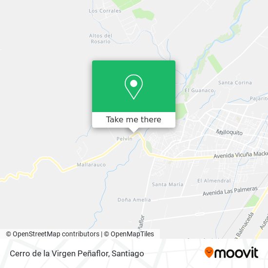 Cerro de la Virgen Peñaflor map