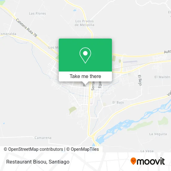 Restaurant Bisou map