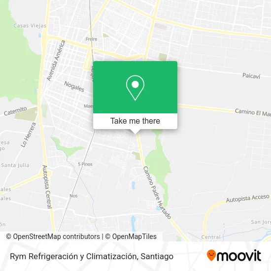 Rym Refrigeración y Climatización map