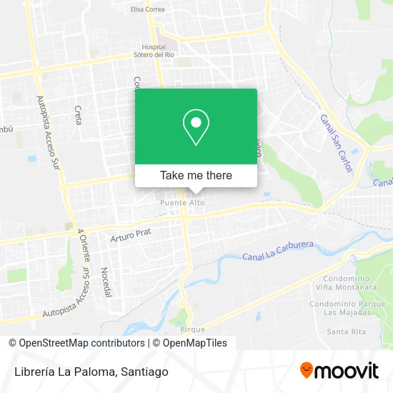 Librería La Paloma map
