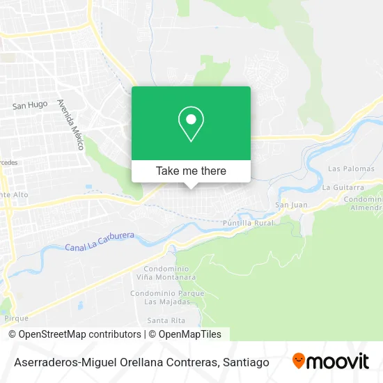 Aserraderos-Miguel Orellana Contreras map