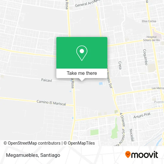 Megamuebles map