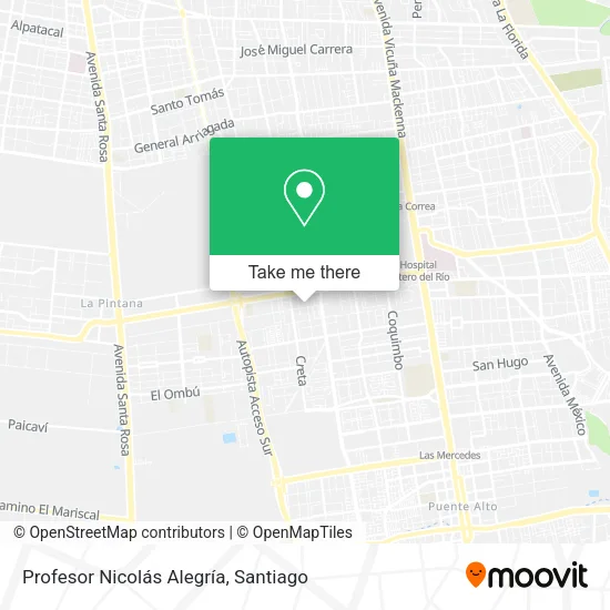 Profesor Nicolás Alegría map