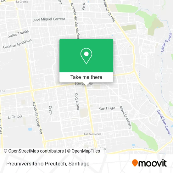Preuniversitario Preutech map
