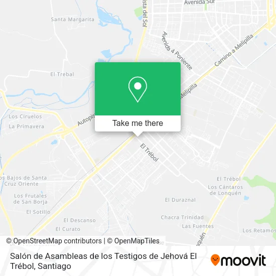 Salón de Asambleas de los Testigos de Jehová El Trébol map