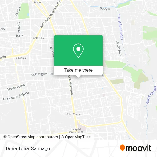 Doña Toña map
